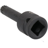 M12 x 78mm Impacted Impact Extra Long Spline Bit 1/2" Drive Male Socket