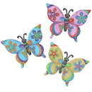 Hummingbird & Butterfly Flies Garden Home Wall Art Fence Decoration Yard