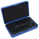 10pc Nut Style Bolt Twist Socket / Wheel Lock Nut Remover / Extractor Set AT027