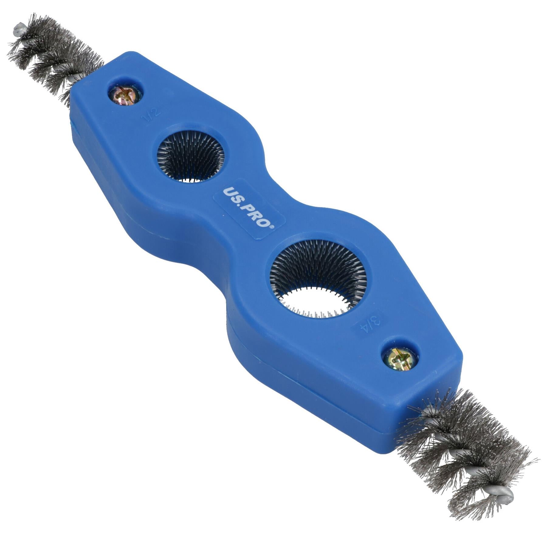 Double Ended Internal and External Pipe Cleaner Deburrer Deburring Brush 15 + 22mm