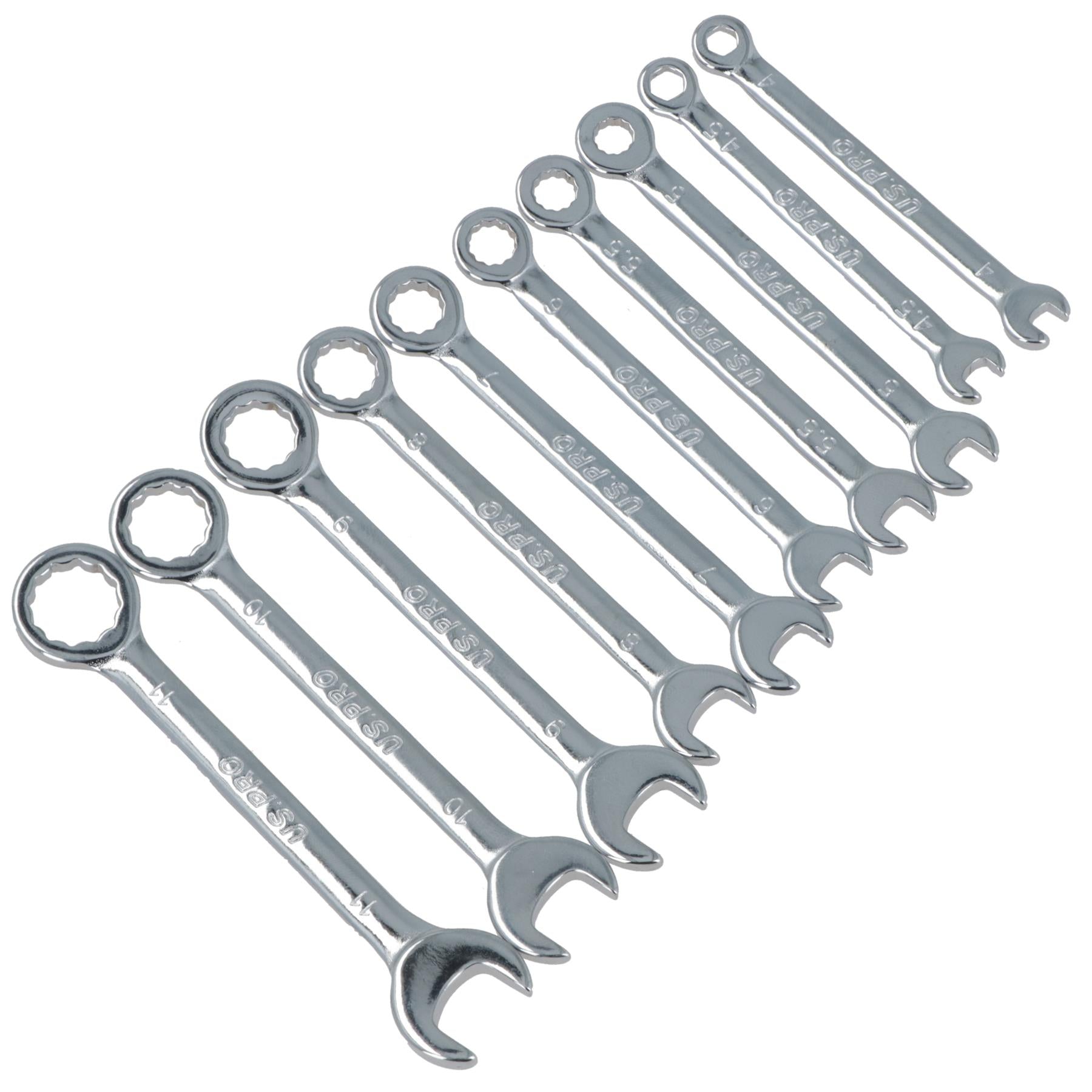 10-teiliges Mini-Maulschlüssel-Set mit gleichen Ringen, 4–11 mm, Mikroschlüssel, metrisch