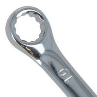 Clé mixte métrique 10 mm à anneau ouvert et à deux pans
