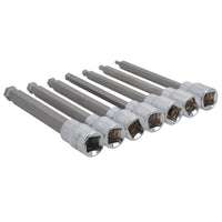 7pc 3/8" Drive Ball Ended Metric Extra Long Allen Hex Keys 3 - 10mm Bit Sockets