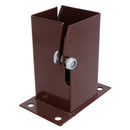 Flush Fit Fence Post Bolt Down Shoe Holder Support Clamp 75mm x 75mm