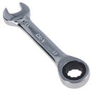 Metric MM Stubby Ratchet Combination Spanner Wrench 72 Teeth 8mm – 19mm