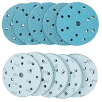 150mm Self Adhesive Hook + Loop Ceramic Abrasive Sanding Discs 40 Grit