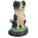 Border Collie Sheep Dog Door Stop Cast Iron Wedge Doorstop House Home Shed