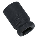 17mm 1/2in. Drive Shallow Metric Impact Impacted Socket 6 Sided Single Hex