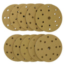 150mm Sanding Discs Aluminium Oxide Abrasive 180 Grit 15 Hole Hook + Loop