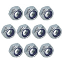 M8 x 1.25mm Nyloc Nut Fastener Hexagonal Metric Nuts Grade 8 Zinc Plated