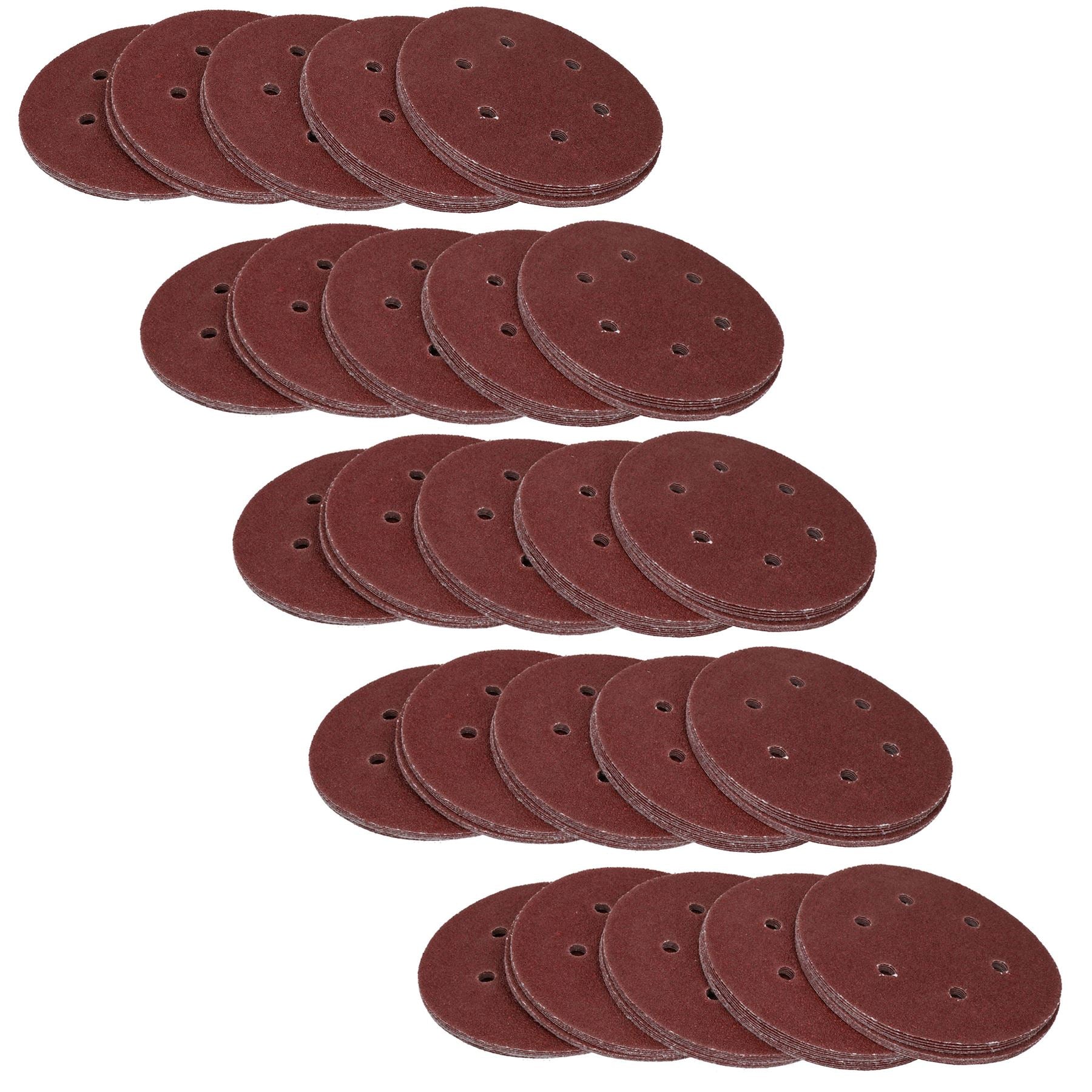 150mm Mixed Grit Hook And Loop Sanding Abrasive Discs Mixed Grit 40 – 240 Grits