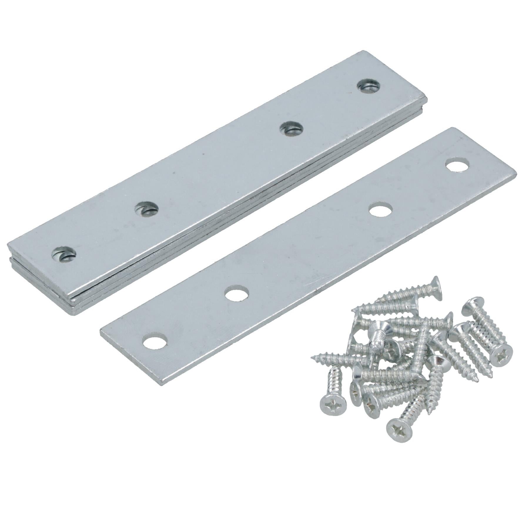 100mm Straight Mending Fixing Plate Angle Bracket L Shape Reinforcing Repairing