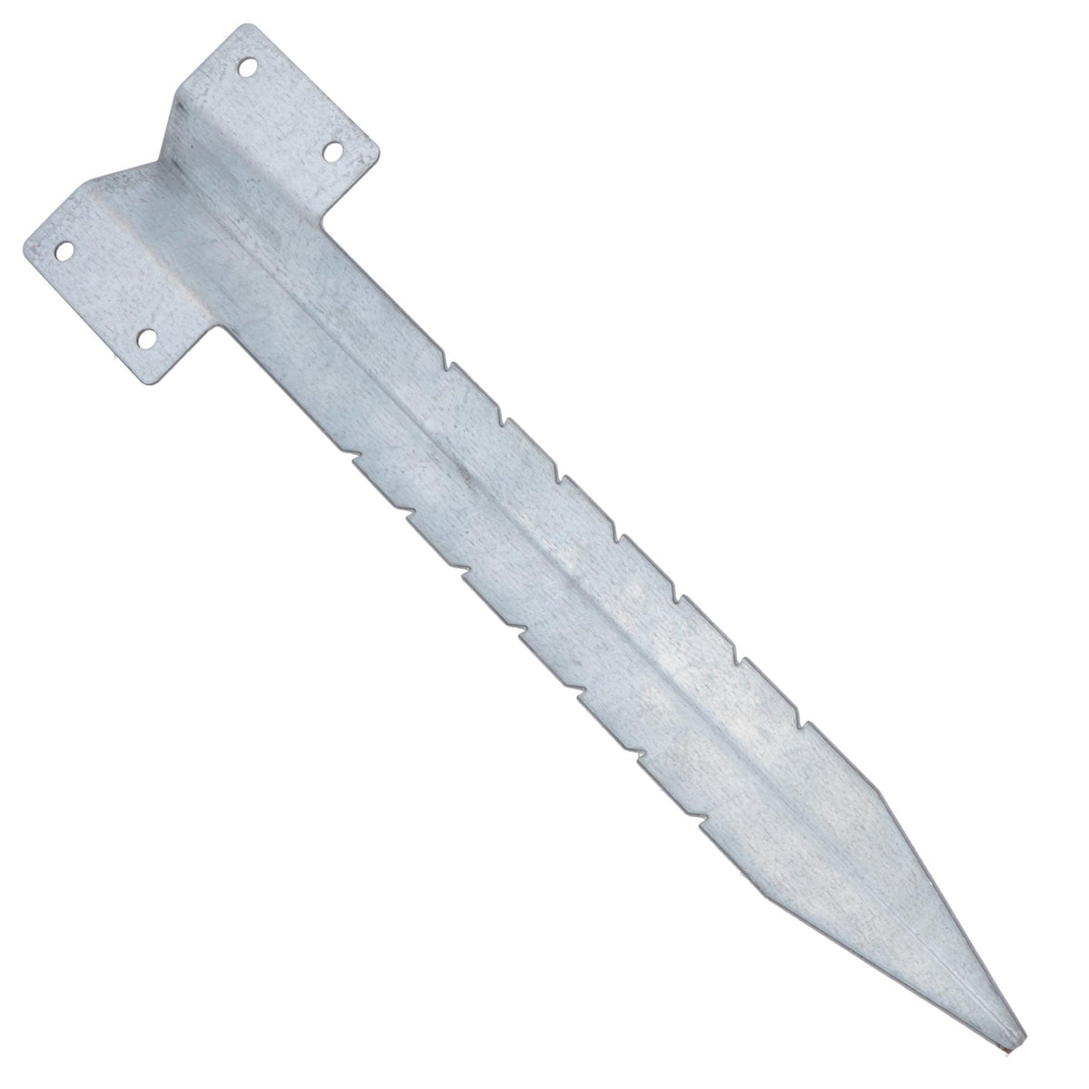 Garden Single Sleeper Straight Support Spike Stake Galvanised 440mm