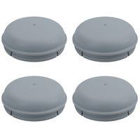 Grey Plastic Hub Cap Grease Cap Dust Bearing Cap 76mm For Ifor Williams Trailers