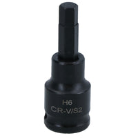 3mm - 10mm x 45mm 3/8in. Drive Short Impact Impacted Allen Hex Key Socket