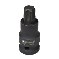 T60 x 53mm 1/2" Drive Short Impact Impacted Torx / Star Male Socket