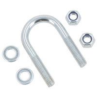 M8 Round Bend U Bolt 27mm x 53mm Width x Length Pipe Clamp Fixing