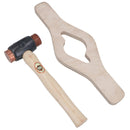 MG Riley Wire Wheel Knock On Spinner Saver & Copper Hide Thor Hammer