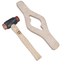 MG Riley Wire Wheel Knock On Spinner Saver & Copper Hide Thor Hammer