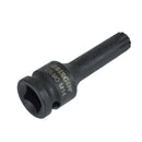 M14 x 78mm Impacted Impact Extra Long Spline Bit 1/2" Drive Male Socket