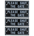 Garden Gate Signs - 'Beware of Dog' OR 'Shut the Gate' Dog Warning SIgn