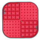 Red Slomo Dog Cat Slow Treat Dog Feeding Dispensing Mat Boredom Breaker