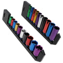 Metric MM 1/2" Drive Shallow + Deep Colour Coded Sockets 13mm – 24mm 20pc