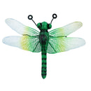 Small Metal Green Dragonfly Garden/Home Wall Art Ornament Gift 7x22x31cm