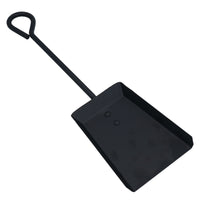 18" Loop Top Shovel Spade Fire Coal Wood Log Burner Black Steel Metal 450mm