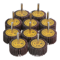 50mm 40 Grit Abrasive Flap Wheel Discs Sanding Rust Removal 6mm Shank