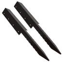 Garden Double Sleeper Corner Support Stake Spike Fastener Brown 670mm Long