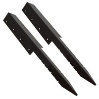 Garden Double Sleeper Corner Support Stake Spike Fastener Brown 670mm Long
