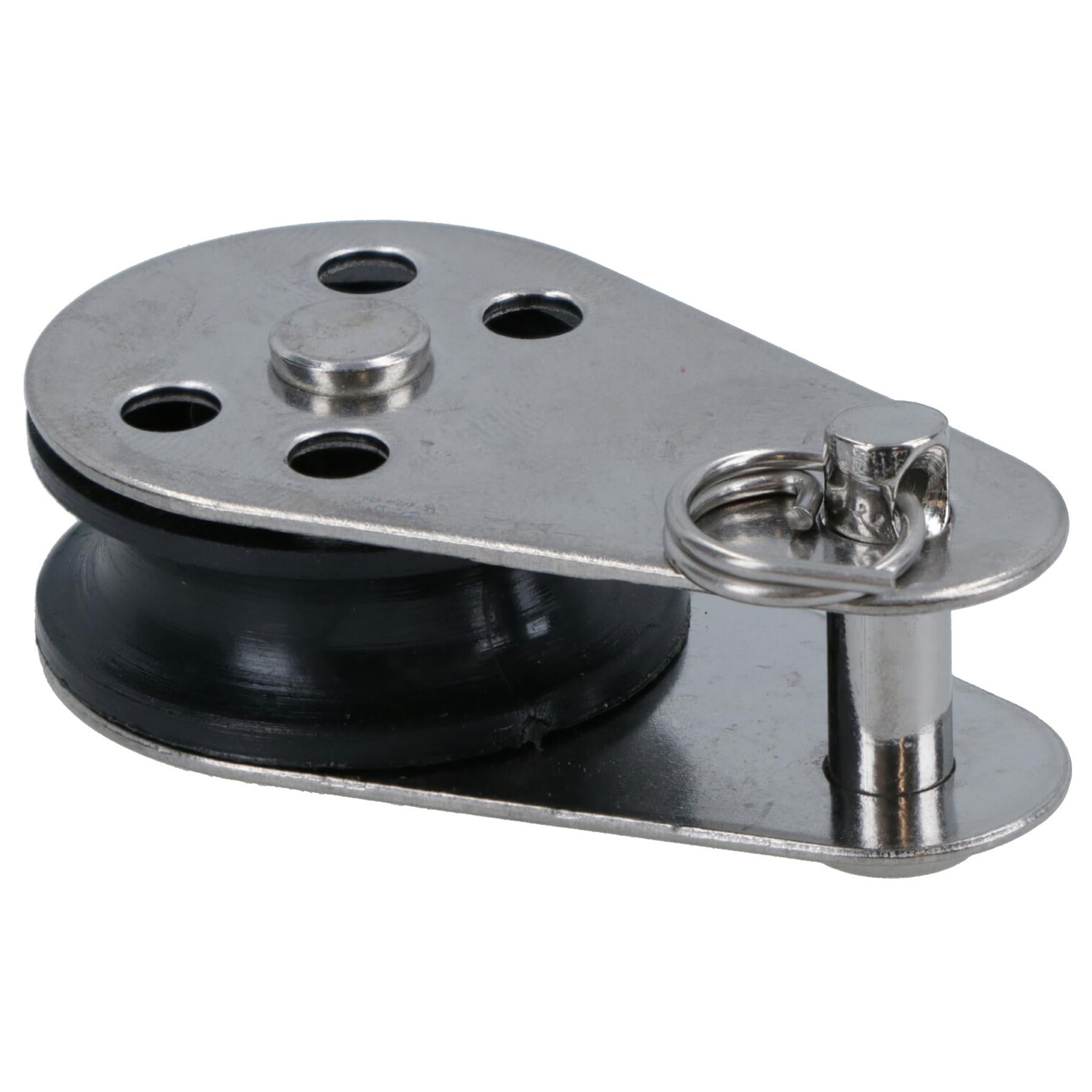 Marine Pulley Block with Removable Pin 26mm D Nylon Wheel Stainless Steel