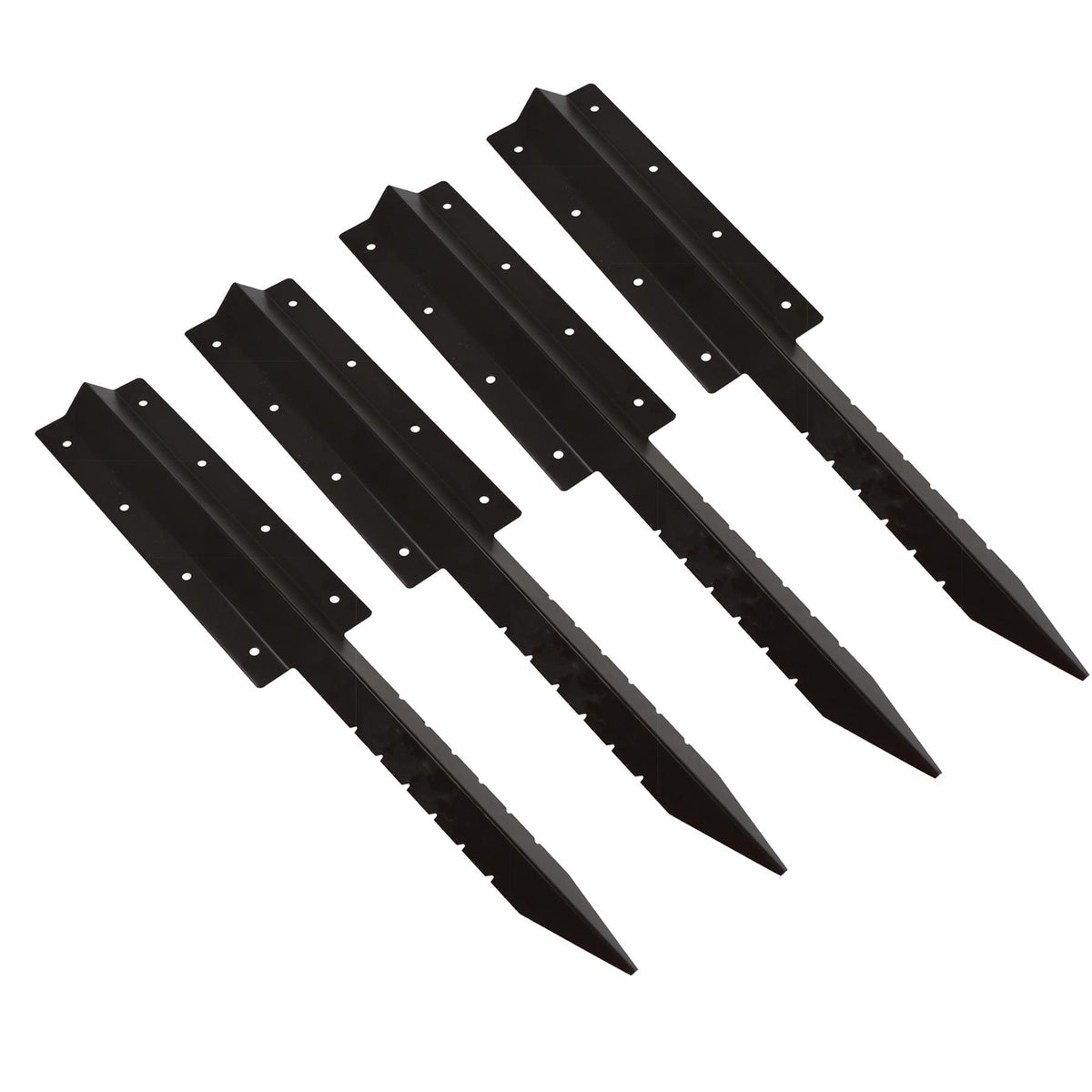 Garden Double Sleeper Straight Support Spike Stake Powder Coated 670mm