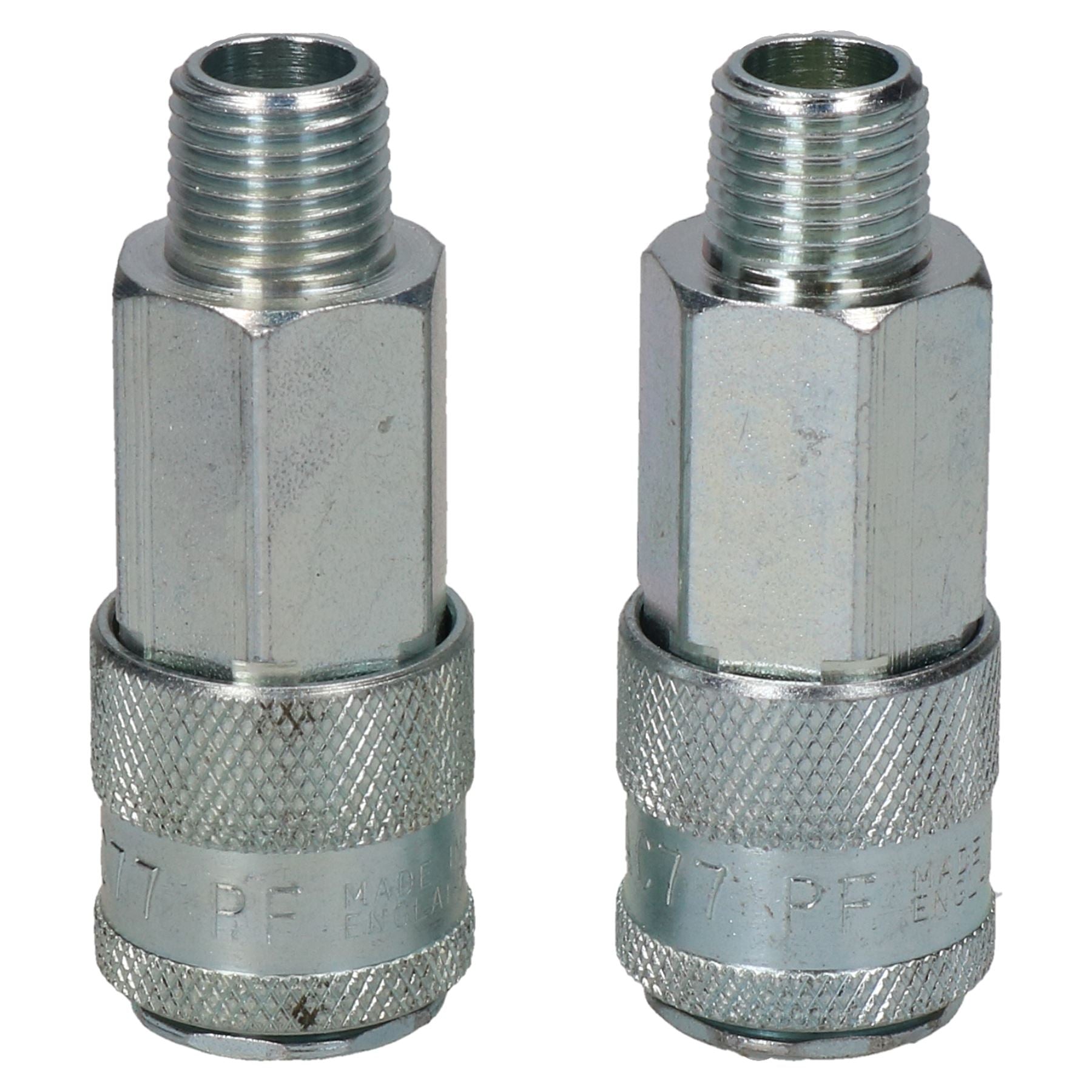 2pk Schrader Profile 17 Series Female Coupler 1/4" BSP Male Thread Air Line Hose