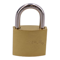 Heavy Duty 38mm Iron Brass Coated Padlock Security Lock Secure 3 Keys