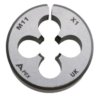 M11 x 1.0mm Metric Split Die Rethreading Thread Cutter Tungsten Steel 38mm