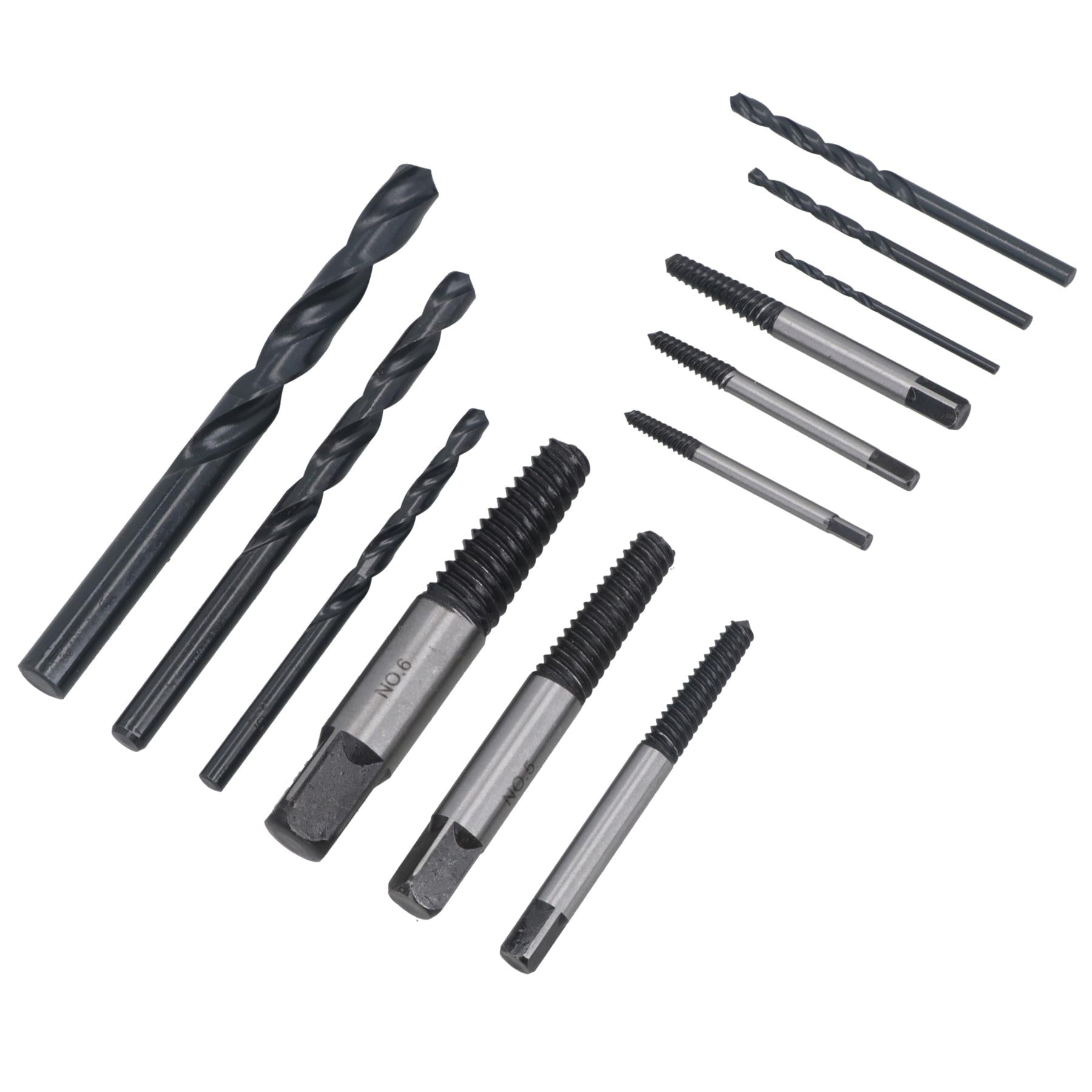 Screw Stud Extractor Remover Set Reverse Thread Easy Out 3-25mm 12pc AT192