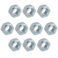 M12 x 1.75mm Hex Full Nut Fastener Hexagonal Metric Nuts Grade 8 Zinc Plated