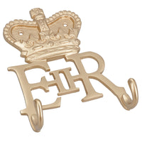 ER Coat Jacket Key Hanger / Rack 3 Hooks / Pegs Wall Hall House Queen Royal