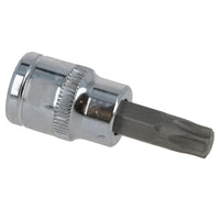 T45 Male Torx Bit Star Socket 3/8" Drive Standard Internal Chrome Vanadium Steel