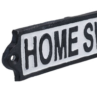 Home Sweet Home Plaque en fonte pour porte, mur, maison, portail, cour, hall