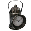 Railway Lamp Clock Industrial Style Mantel Engine Retro Home Decor Gift Metal