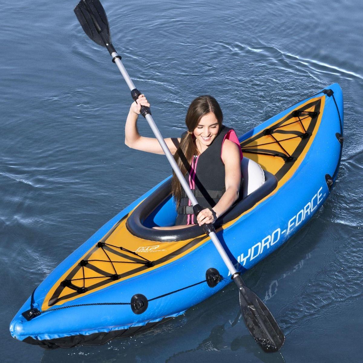 Cove Champion Inflatable Kayak 1 Person with Pump Paddle Canoe Boat Single