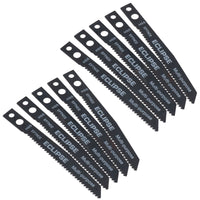 10pc EPTN02 HSS Eclipse Jigsaw Blade 2.5 - 6mm Cutting 1.8mm Tooth Spacing Medium-Thick