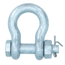 Galvanised Bow Shackle Safety Pin 1/2in (12.5mm) 2.0T to US Fed Spec