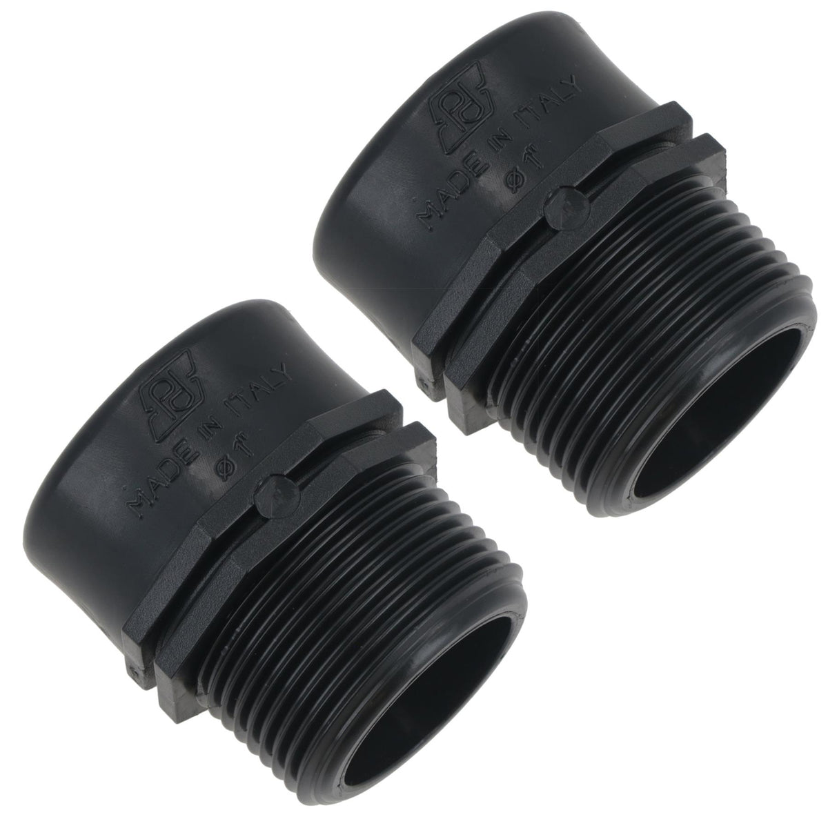 Polypropylene PP Threaded Reducing Socket Male – Female 1-1/4in – 1in BSP