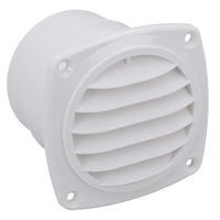 2,5" Kanal-Lamellen-Entlüftungsgitter, hochwertiger Ventilatorgrill für Boote, Wohnwagen und Wohnmobile