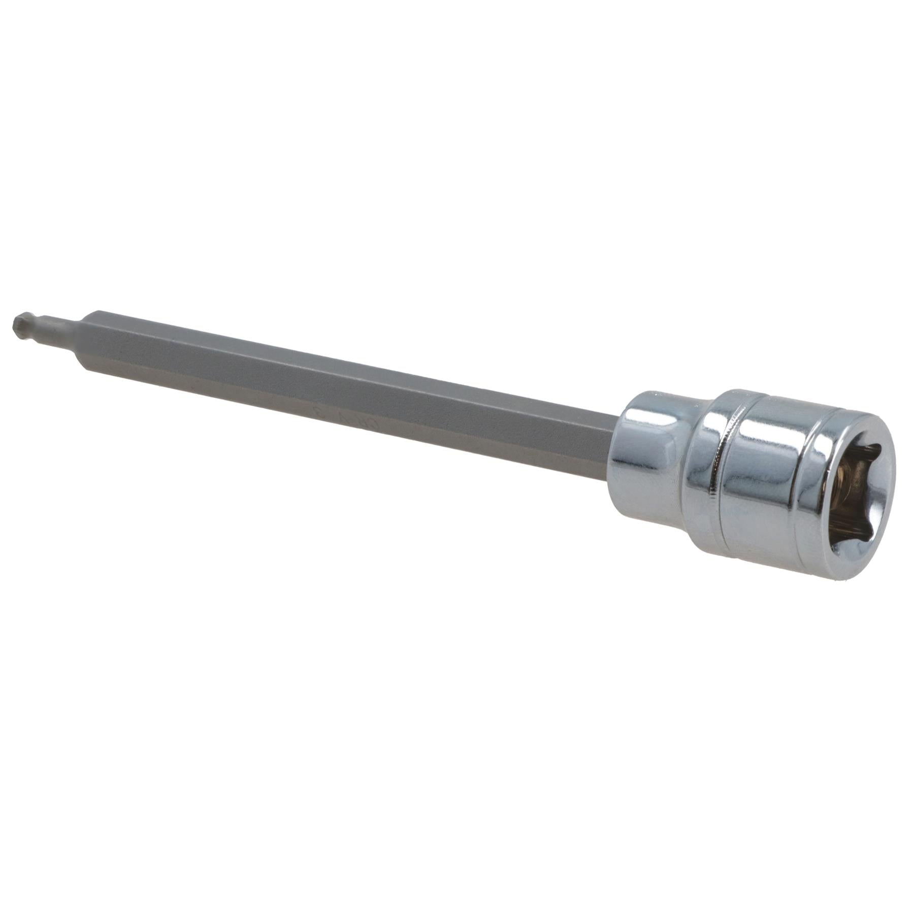 3mm 3/8" Drive Long Ball Ended Hex Allen Key Socket Bit 85mm Deep Reach Cr-V