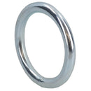 8mm x 50mm Steel Round O Rings Welded Zinc Plated 4 Pack DK36